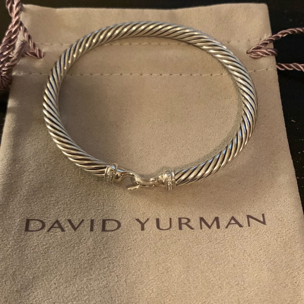 David Yurman Cable Classics Buckle Bracelet with Diamonds